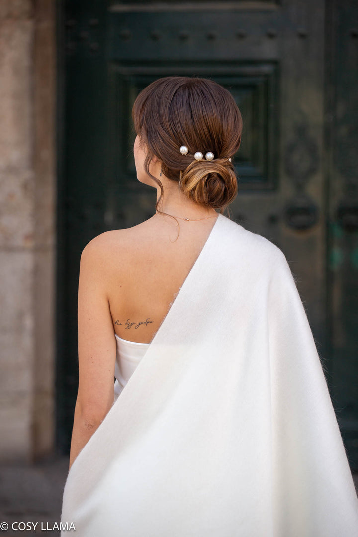 Ivory Alpaca Wedding Shawl Ivory Alpaca Wedding Shawl